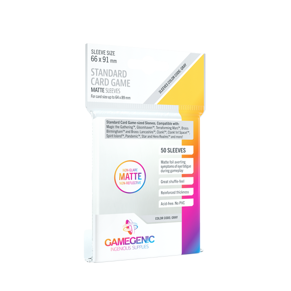 MATTE Standard Card Game Sleeves 66 x 91 mm (50 Stück)