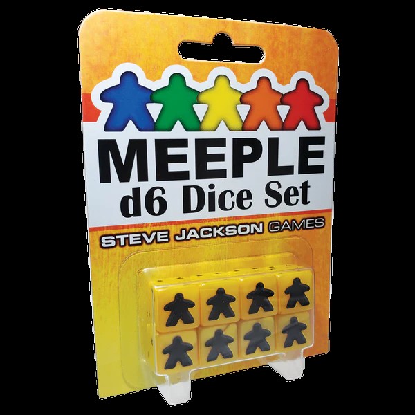 Meeple D 6 / W 6 Dice Set (Gelb)