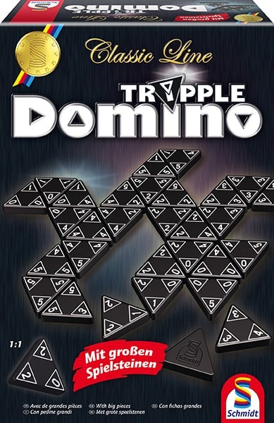 Classic Line: Tripple-Domino mit großen Spielsteinen - DE