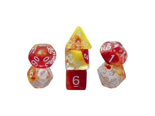 Würfelset Transparent: Nebula Sunset Cloud - DE