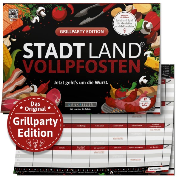 STADT LAND VOLLPFOSTEN – GRILLPARTY EDITION - Jetzt geht’s um die Wurst (DinA4-Format)