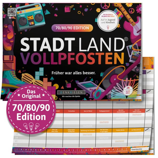 STADT LAND VOLLPFOSTEN – 70/80/90 EDITION Früher war alles besser (DinA4-Format)