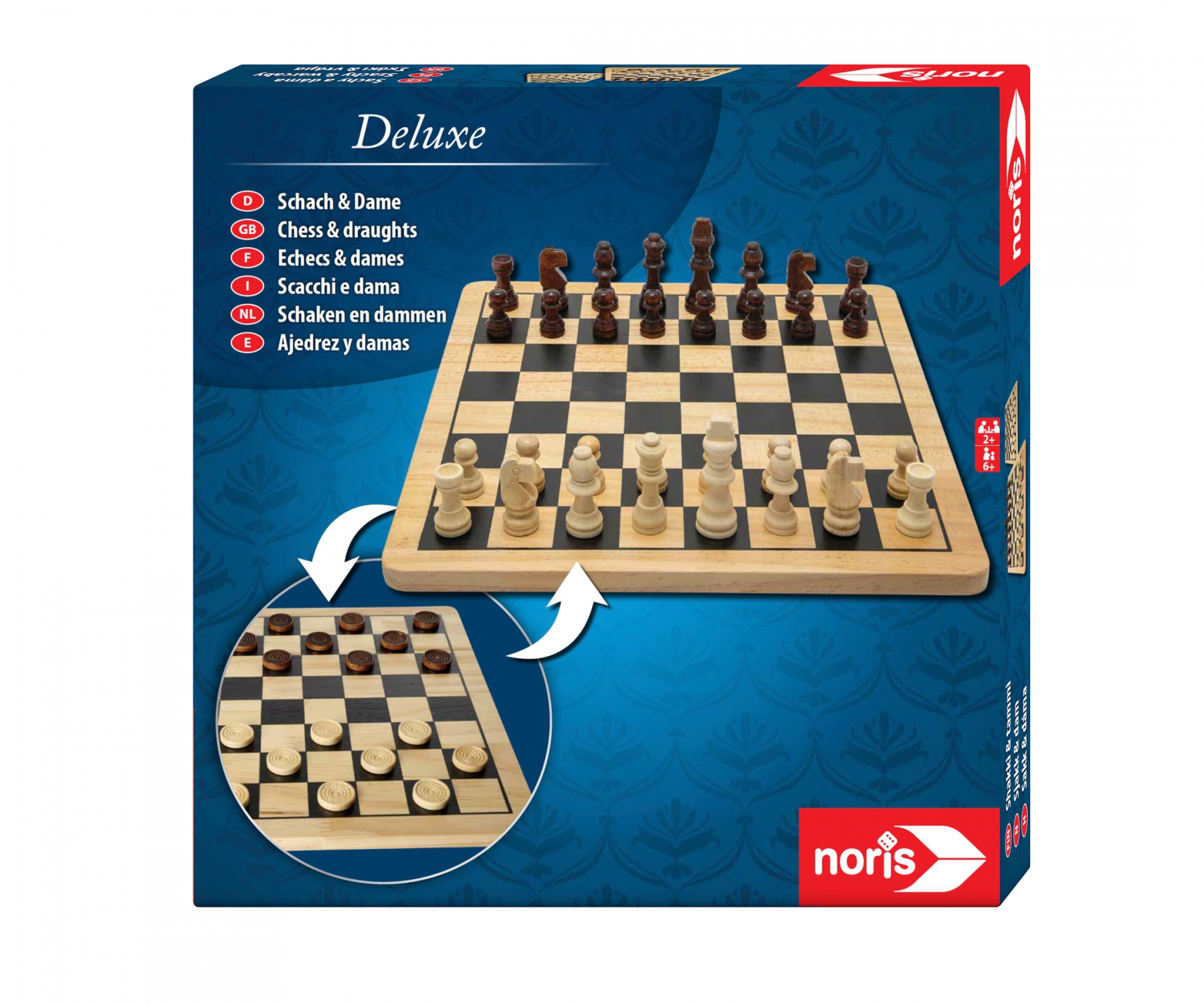 Deluxe Schach and Dame Brettspiel-Kontor