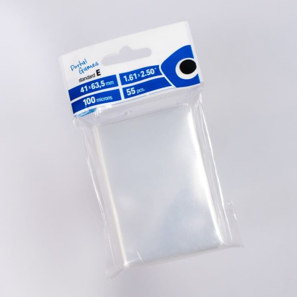 Clear Card Sleeves: Standard E (41x63 mm) = Mini American