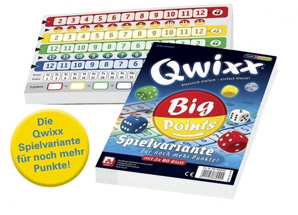 Qwixx - Big Points Zusatzblöcke (2er)