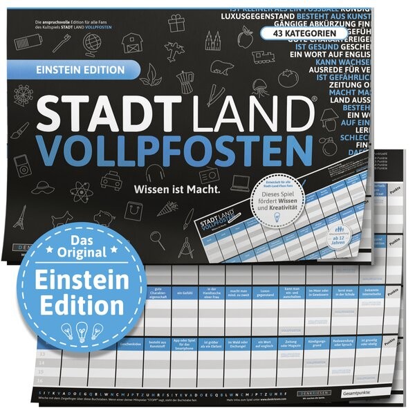 STADT LAND VOLLPFOSTEN – [Erweiterung] EINSTEIN EDITION (DinA3-Format) ehemals BLUE Edition