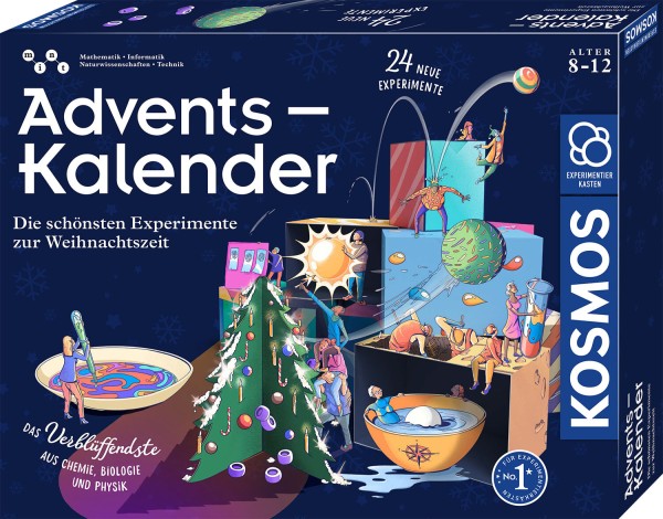 Experimente Adventskalender 2023 - Die schönsten Experimente zur Weihnachtszeit