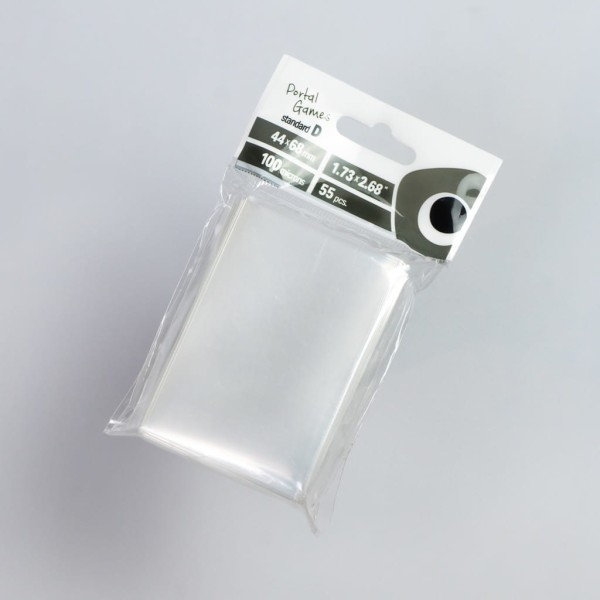 Clear Card Sleeves: Standard D (44x68 mm) = Mini European