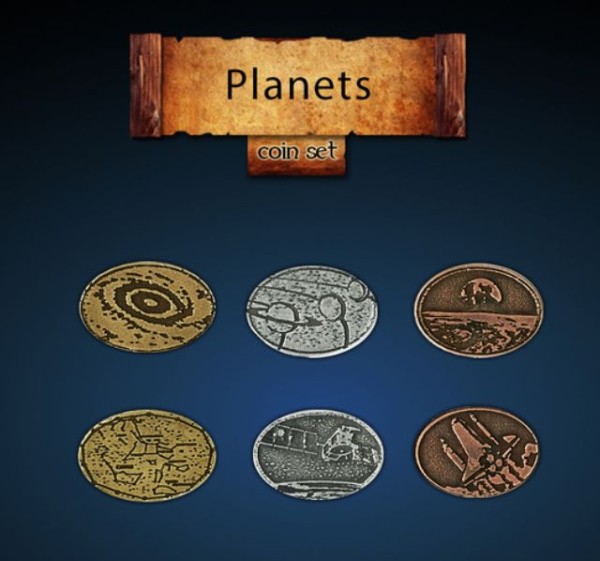 Planets Coin Set (24 Stück)