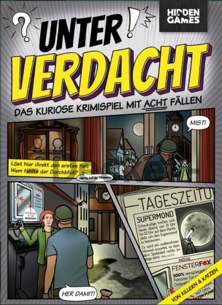 Unter Verdacht - Das kuriose Krimispiel mit acht Fällen