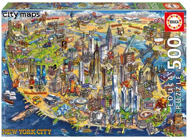 New York City Maps Puzzle (500 Teile)