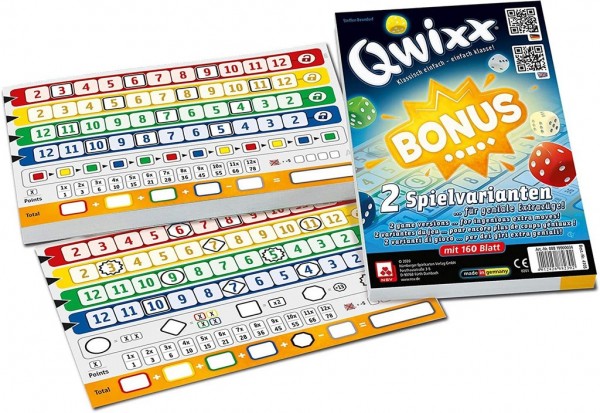 Qwixx Bonus - Zusatzblöcke (2er) - DE