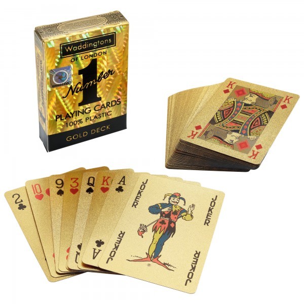 Playing Cards - Number 1 Spielkarten Gold Deck