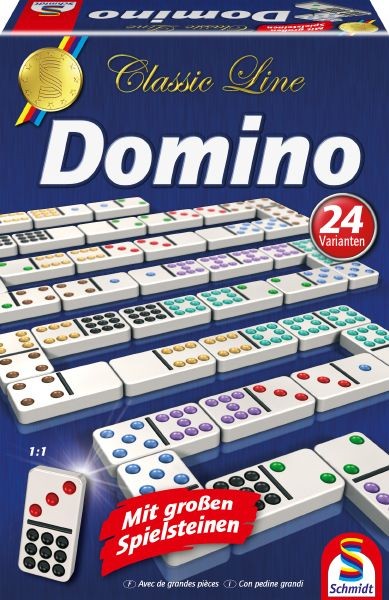 Domino - Classic Line mit großen Spielsteinen