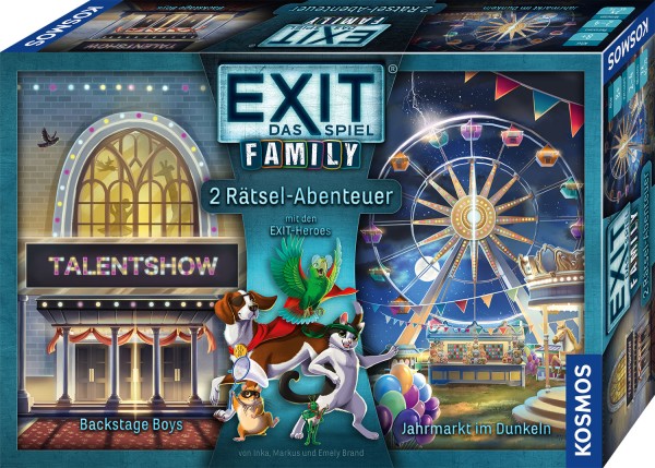 EXIT® - Das Spiel Family: Backstage Boys / Jahrmarkt im Dunkeln - DE